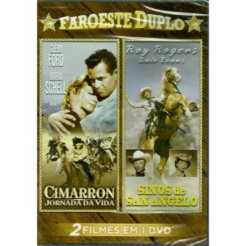 DVD - Faroeste Duplo - Cimarron/ Sinos de San Angelo - usado