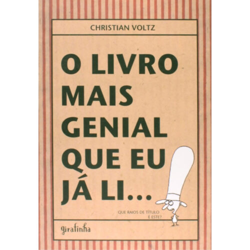 Livro - O Livro mais genial que eu ja li - Christian Voltz (Usado)