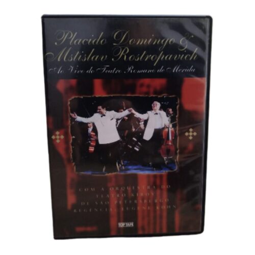 DVD - Placido Domingo e Mstislav Rostropavich - (usado)