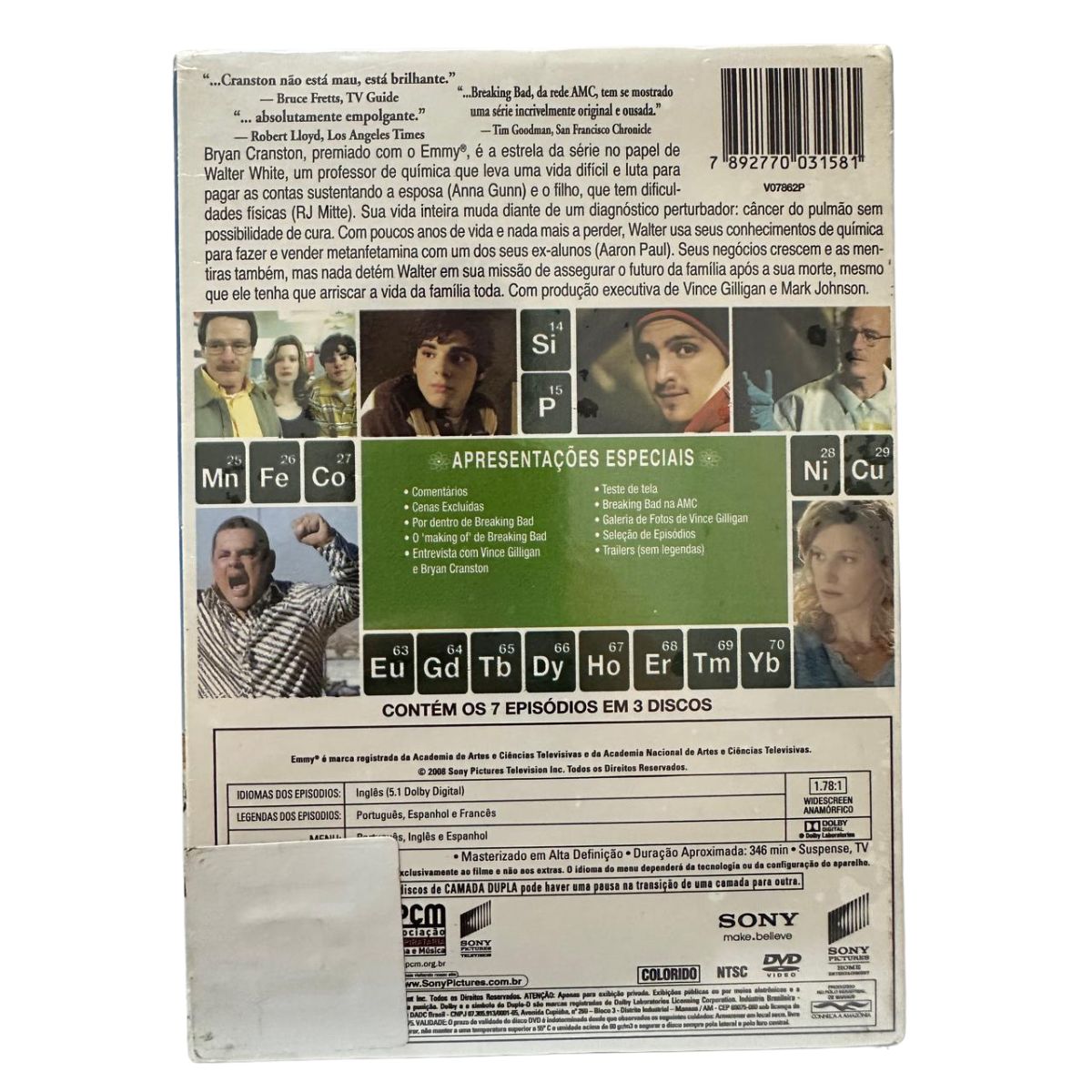 DVD - Breaking Bad - Primeira temporada - seminovo - Imagem 4
