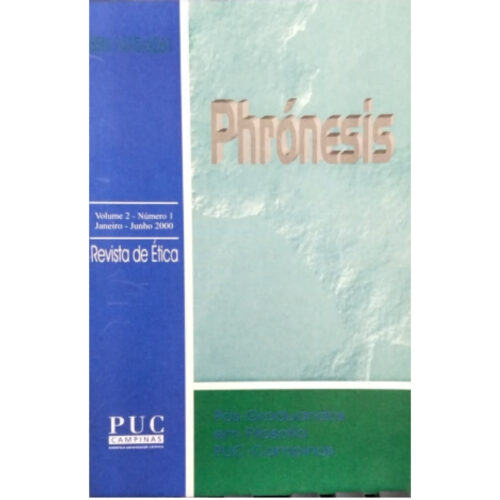 Livro - Phronesis - Vol.02 1 - Jan-jun 2000 - Puc (Usado)