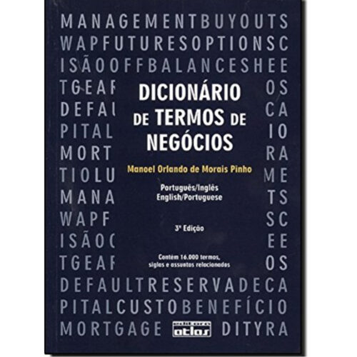 Livro - Dicionário de termos de Negocios - Manoel Orlando de Morais Pinho (Usado)