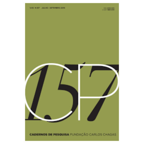 Livro - Cadernos de pesquisa v 45 n 157 julho setembro 2015 - Fundação Carlos Chagas (Seminovo)