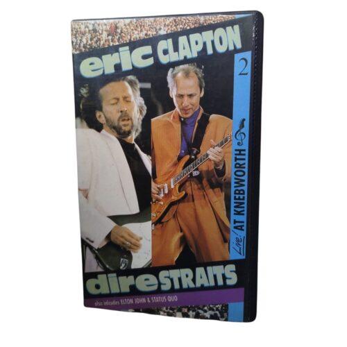 VHS - Eric Clapton Dire Straits - Live at Knebworth (usado)