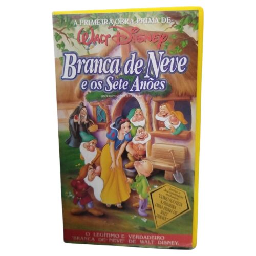 VHS - Branca de Neve e os sete anões - Dublado (usado)