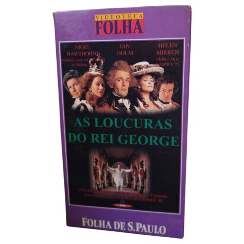 VHS - As Loucuras do Rei George - Legendado (usado)