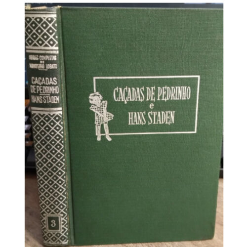 Livro - Caçadas de pedrinho - Capa dura -  Monteiro Lobato (Usado)