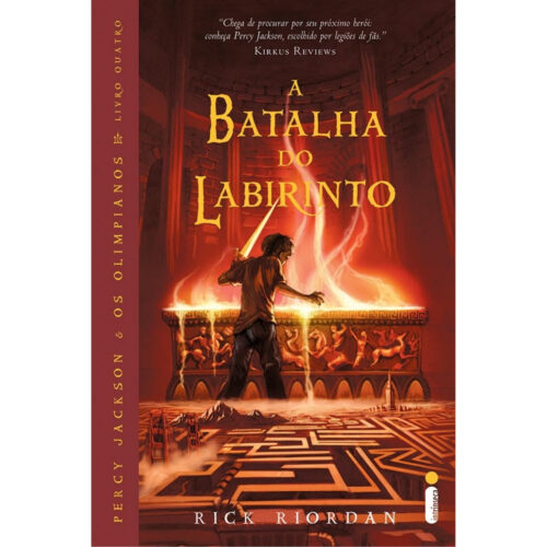 Livro - Percy Jackson  e os Olimpianos Vol. 04 - A batalha do Labirinto - Rick Riordan (Seminovo)