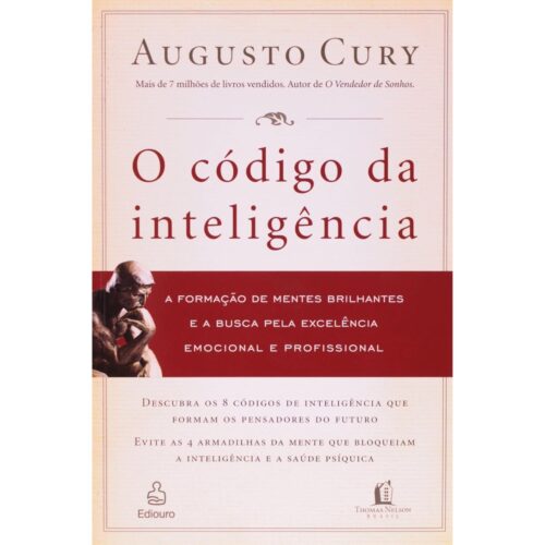 Livro - O Código da Inteligência - Ed. Econômica - Augusto Cury (Usado)