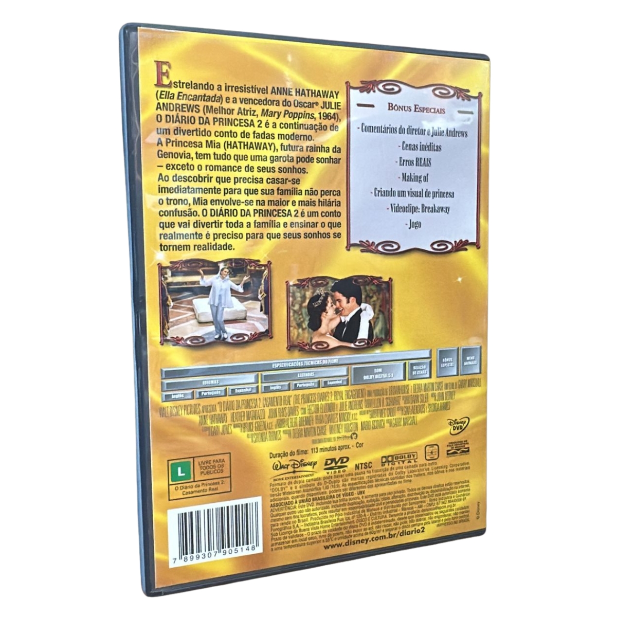 DVD - O Diário da Princesa 2 - seminovo - Imagem 4