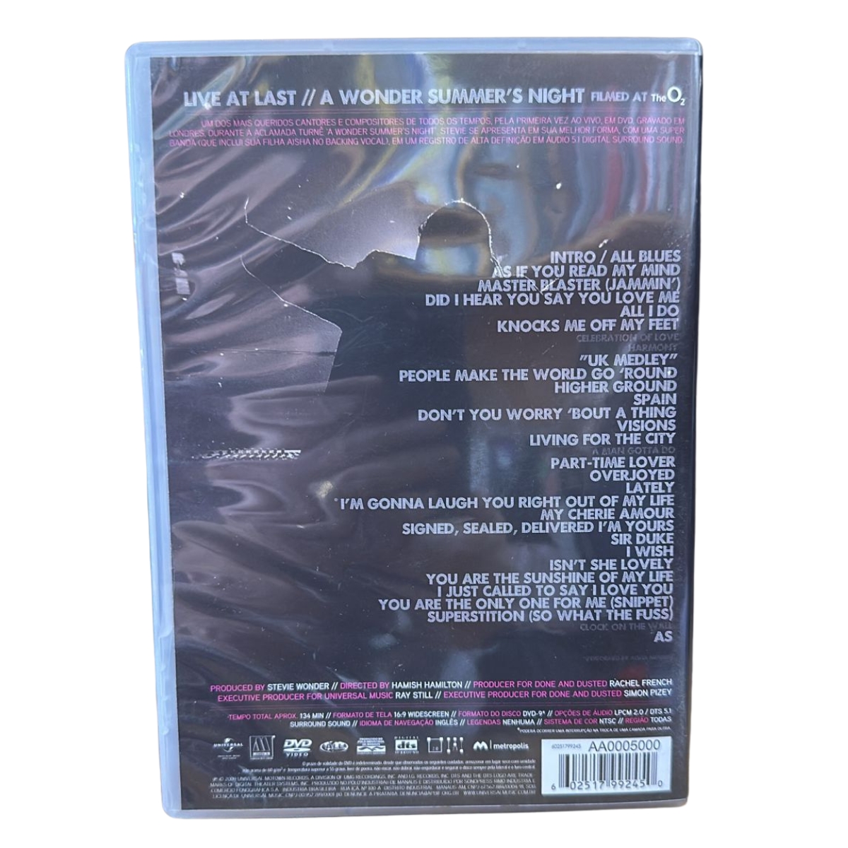 DVD - Stevie Wonder - Live at last - seminovo - Imagem 4