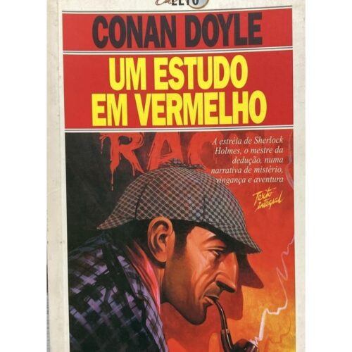 Livro - Um Estudo em Vermelho - Artur Conan Doyle (Usado)