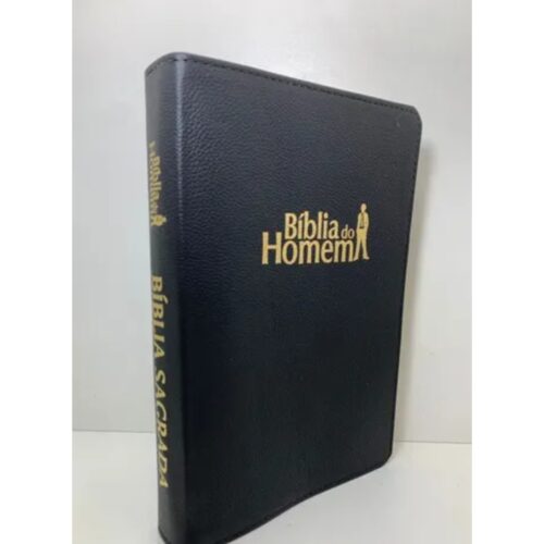 Livro - Biblia do Homem - Central Gospel - Capa de Couro  (Usado)