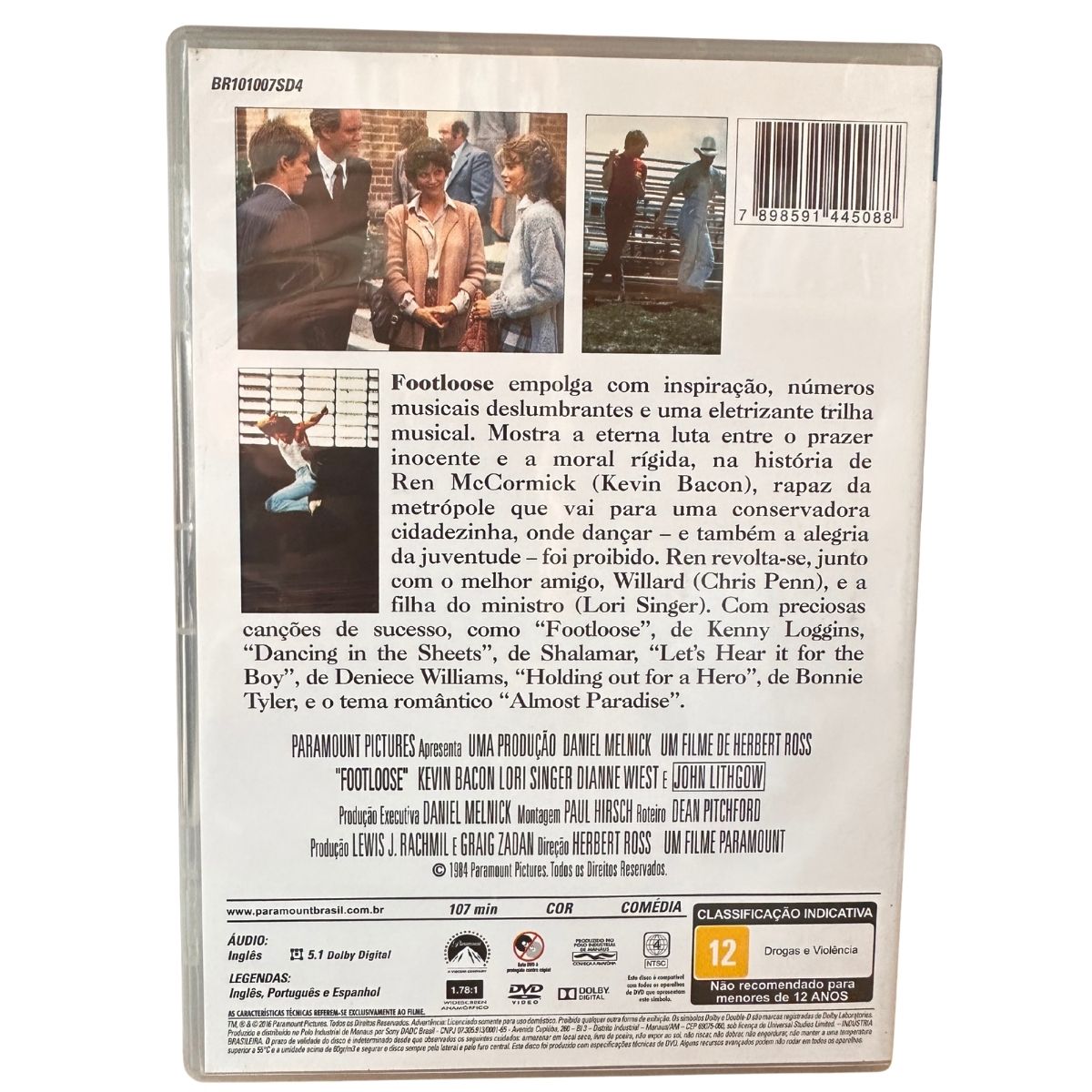 Dvd - Footloose - seminovo - Imagem 2