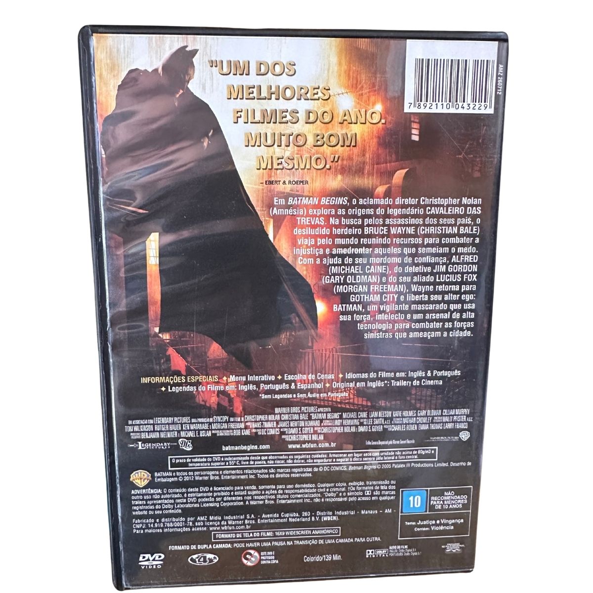 Dvd - Batman Begins - seminovo - Imagem 2