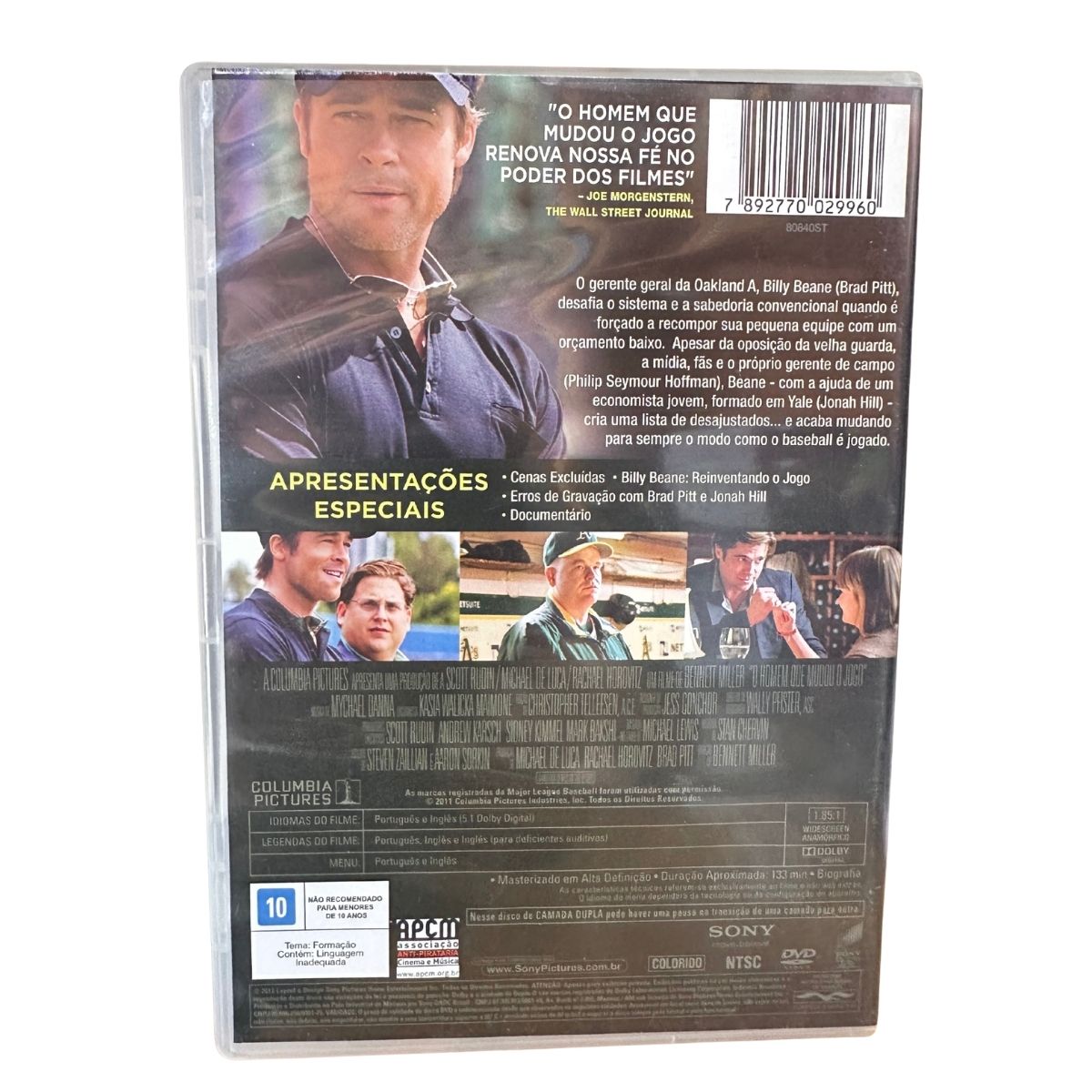 Dvd - O homem que mudou o jogo - seminovo - Imagem 2