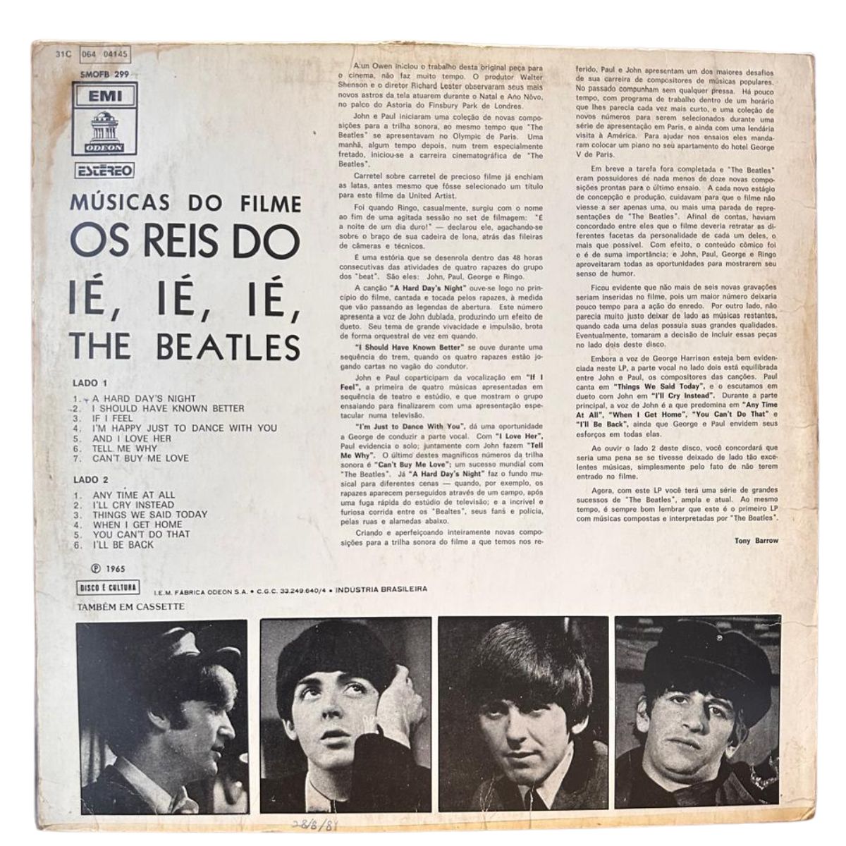 LP - The Beatles - Os reis do iê, iê, iê! - usado - Imagem 4