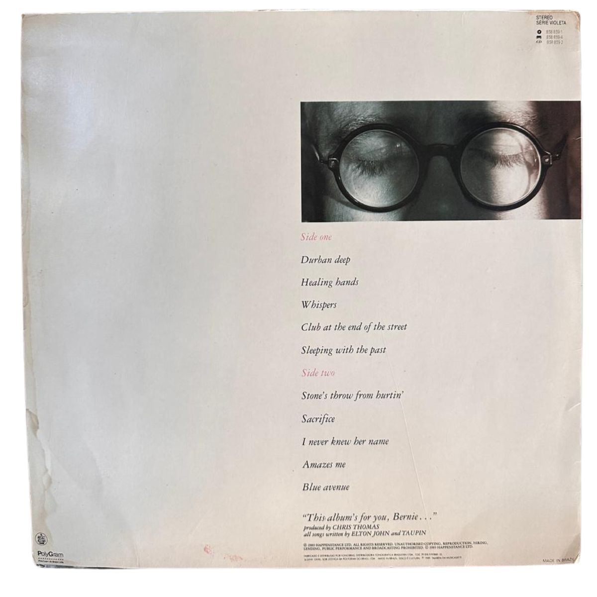 LP - Elton John - Sleeping with the past - usado - Imagem 4