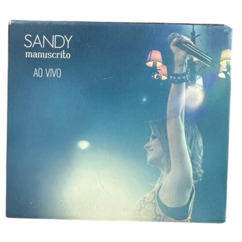 CD - Sandy - Manuscrito ao vivo - seminovo