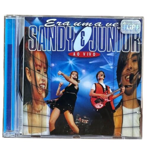 CD - Sandy & Junior - ao vivo era uma vez - usado