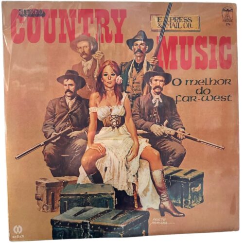 LP - Country music - o melhor do far-west - usado