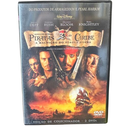 DVD - Piratas do Caribe - A maldição do Pérola Negra - duplo - seminovo