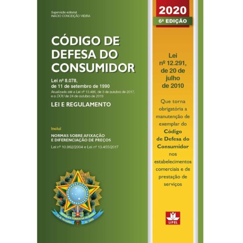 Livro - Código de Defesa do Consumidor - 2020 - Lipel (Usado)