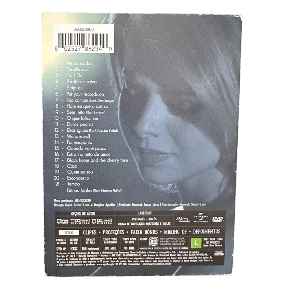 DVD - Sandy - Manuscrito ao vivo - usado - Imagem 4