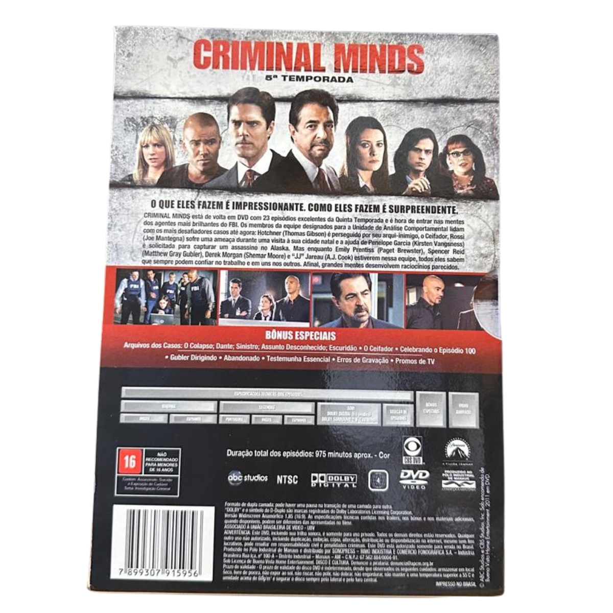 DVD Box - Criminal Minds - quinta temporada - seminovo - Imagem 4