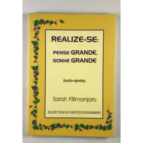 Livro - Realize-se pense Grande Sonhe Grande - Sarah kilimanjaro (Usado)