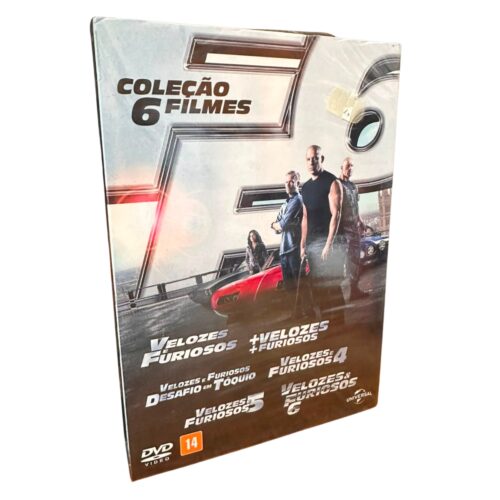 DVD - Coleção Velozes e Furiosos - 6 filmes - seminovo