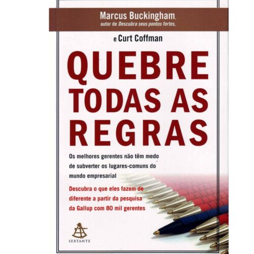 Livro - Quebre todas as Regas - Marcus Buckingham (Usado)