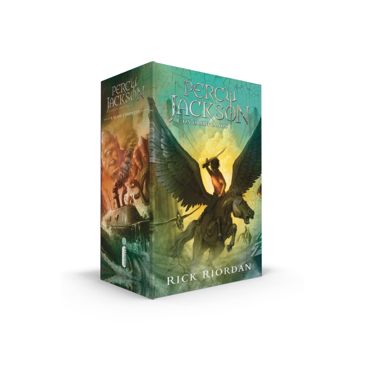 Livro - Box Percy Jackson e os Olimpianos - Série Completa 5 Volumes - Rick Riordan (Usado) - Imagem 3