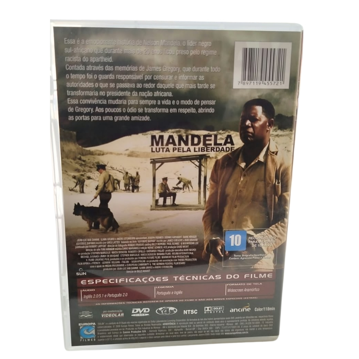 DVD FILME - Mandela - luta pela liberdade (seminovo) - Imagem 2