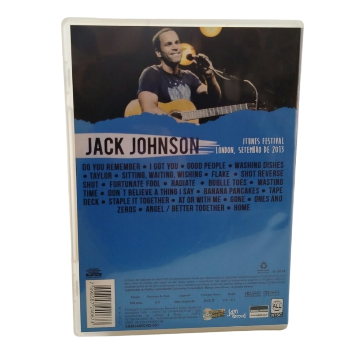 DVD MUSICAL - Jack Johnson - Live at itunes festival 2013 (seminovo) - Imagem 2