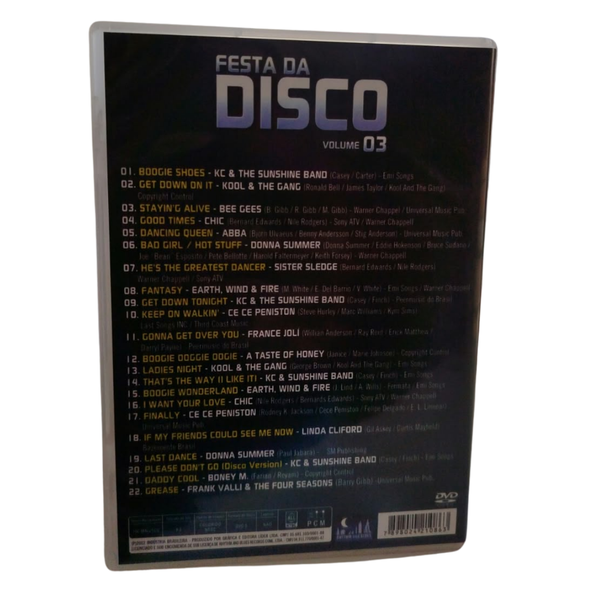 DVD MUSICAL - Festa da Disco - volume 03 (seminovo) - Imagem 3