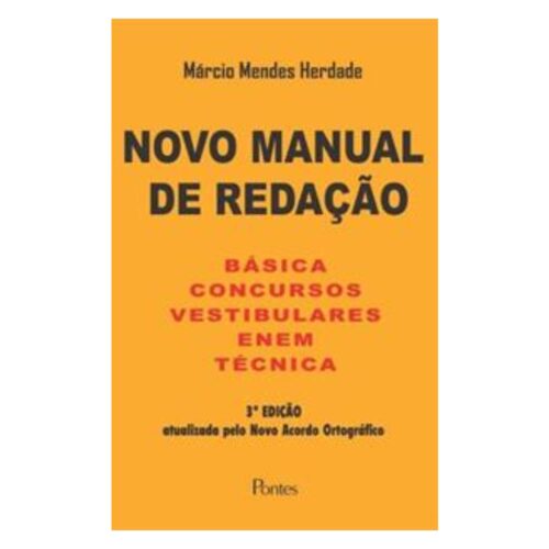 Livro - Novo manual de redação - Márcio Mendes Herdade (Usado)
