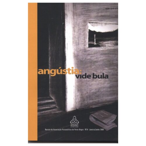 Livro - Angustia Vide Bula - Associação Psicanalitica de Porto Alegre (Usado)