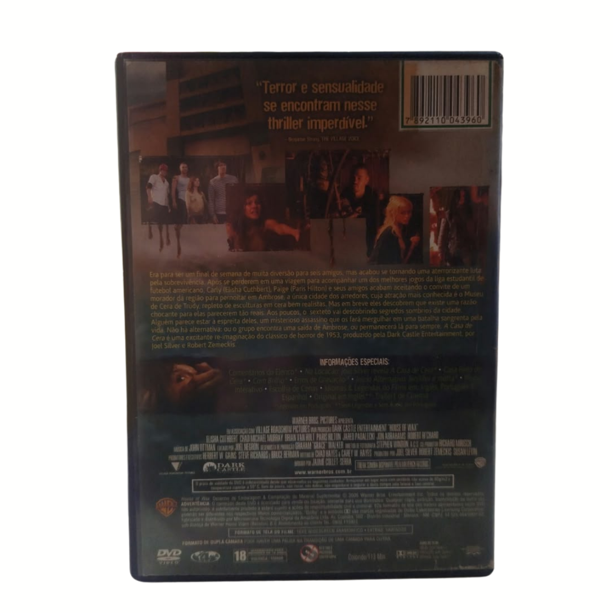 DVD - A Casa de cera (usado) - Imagem 3