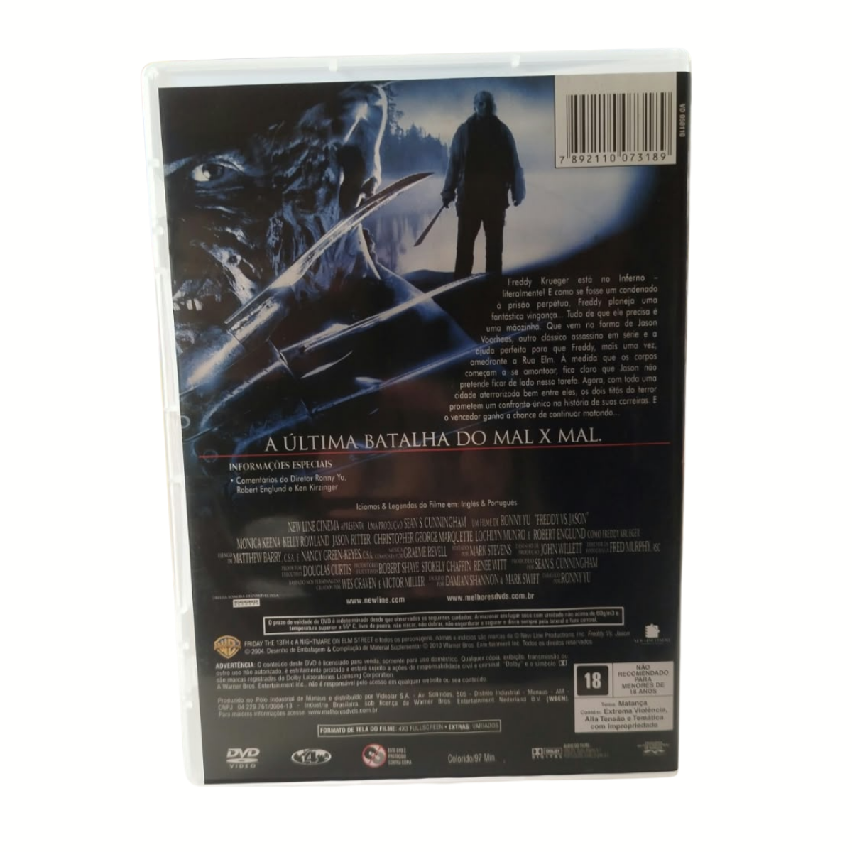 DVD - Freddy vs. Jason (usado) - Imagem 2