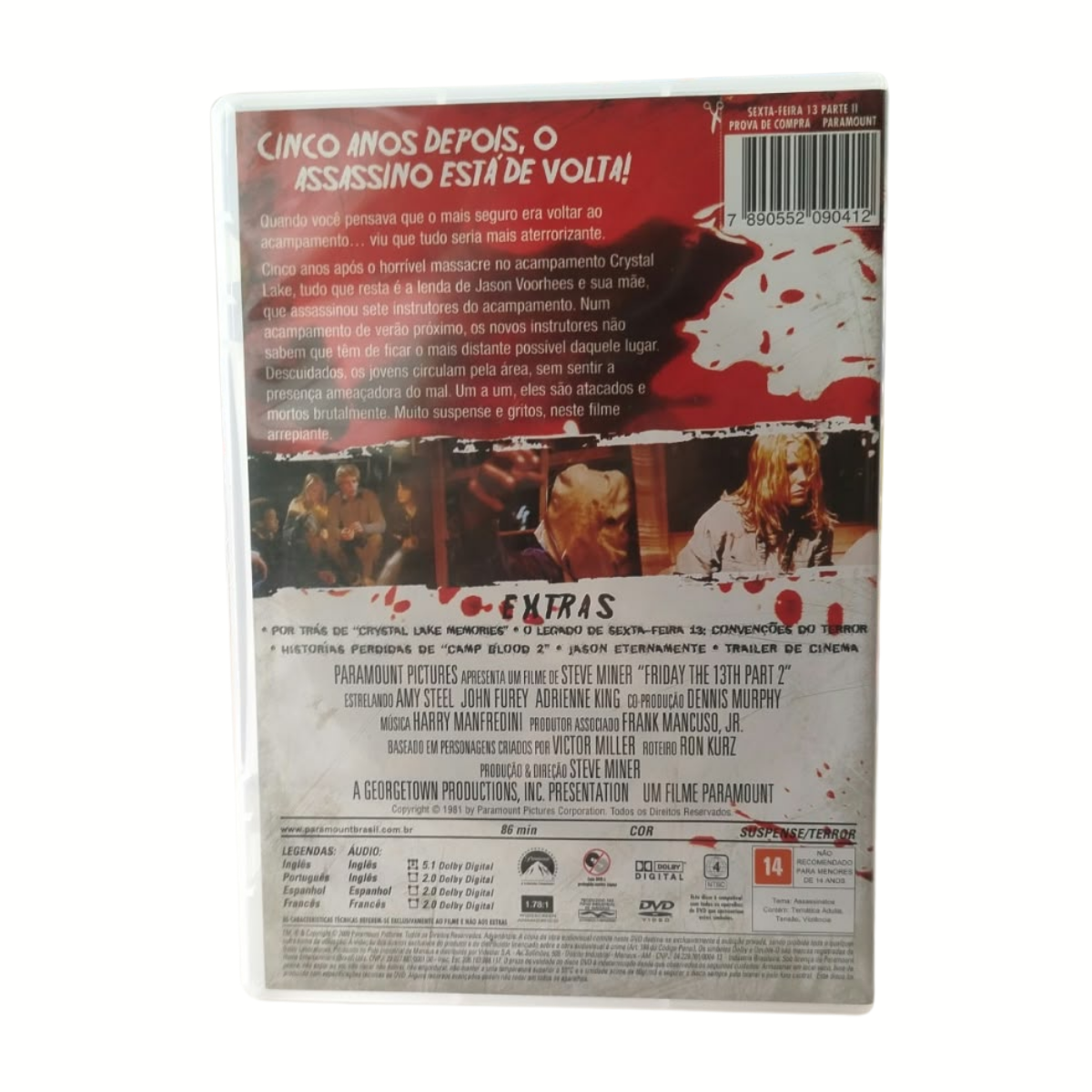 DVD - Sexta-feria 13 parte 2 (seminovo) - Imagem 2
