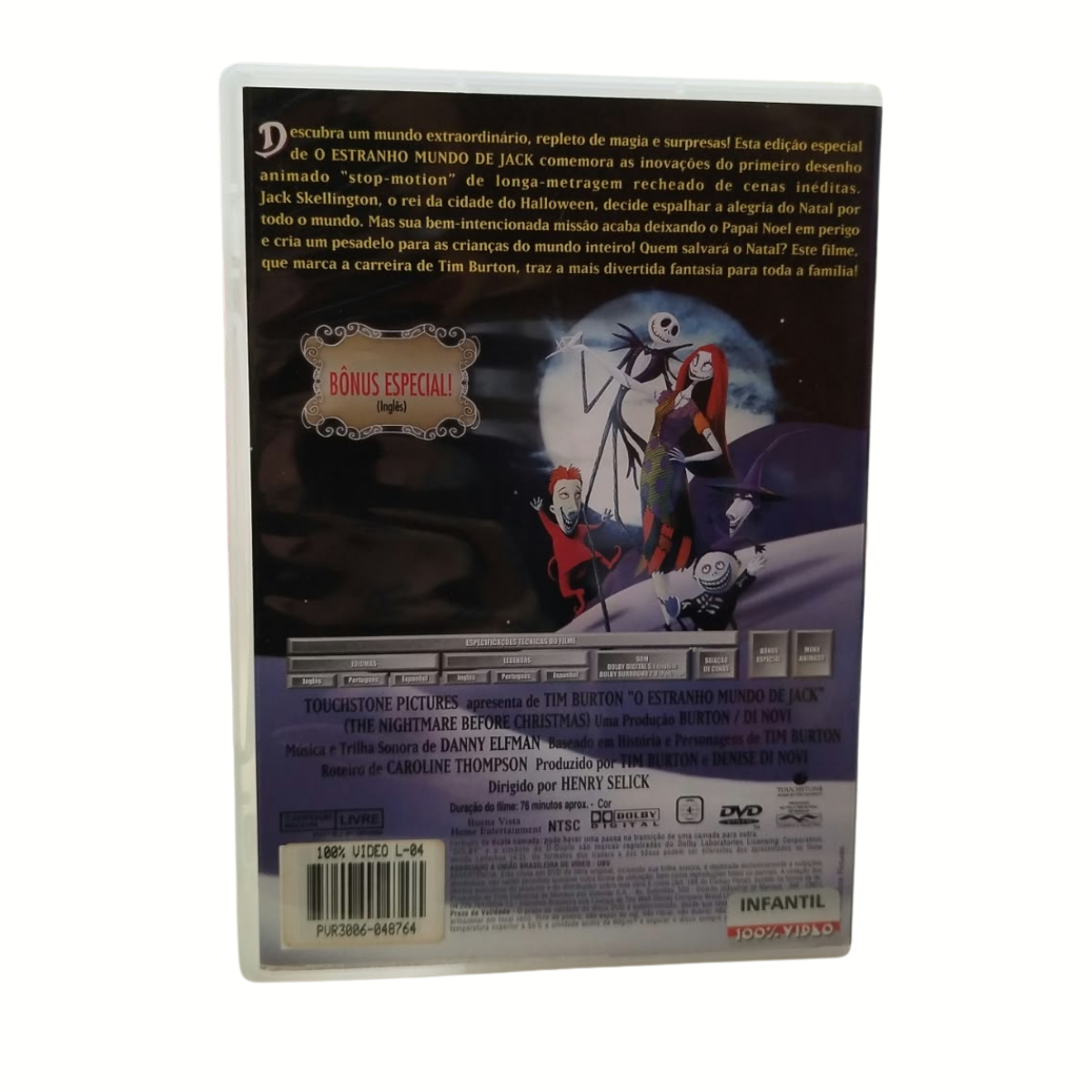 DVD - O Estranho mundo de jack (usado) - Imagem 4