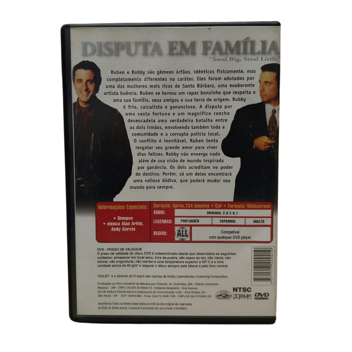 DVD - Disputa em familia (seminovo) - Imagem 2