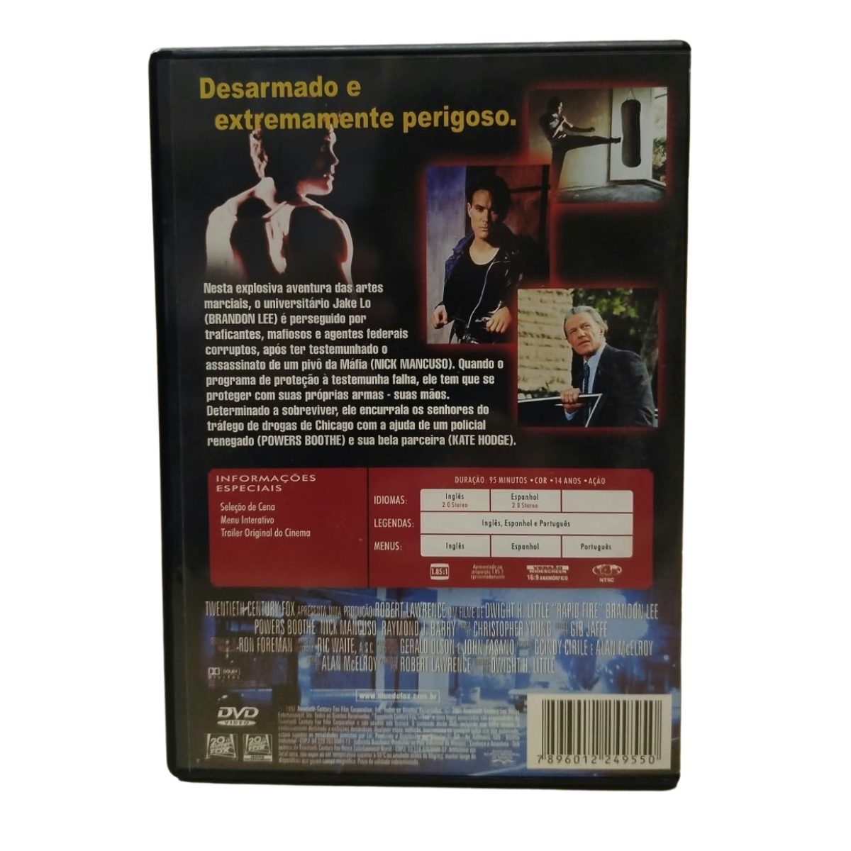 DVD - Rajada de fogo (seminovo) - Imagem 3