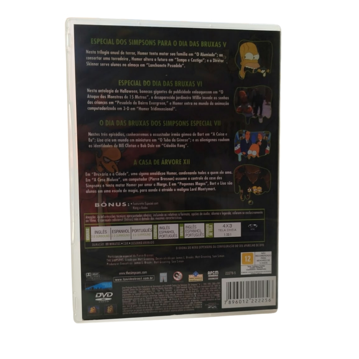 DVD - Os Simpsons - O Especial dos simpsons para o dia das bruxas (seminovo) - Imagem 2