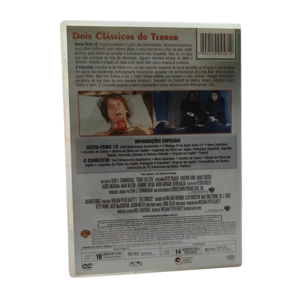 DVD - Sexta-feira 13 + O Exorcista (usado) - Imagem 3