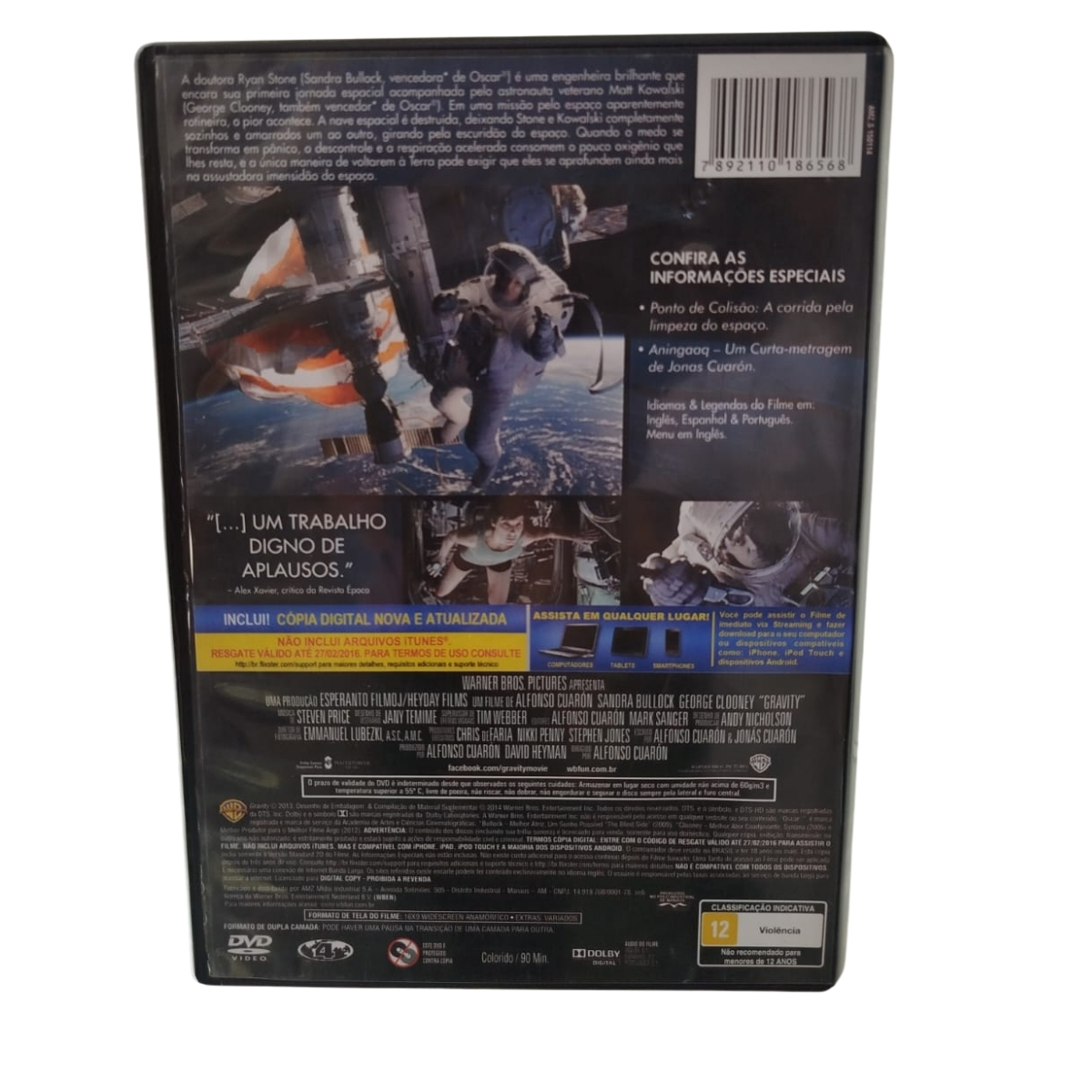 DVD - Gravidade (seminovo) - Imagem 3